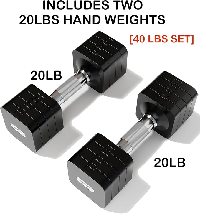 Adjustable Dumbbell Set for Women Men 7.5LB/10LB/15LB/20LB/25LB Each | Dumbbells Set of 2, Free Weight Set at Home Gym, Hand Weights with Locking/Metal Handle for Exercise Muscle Toning Rehab