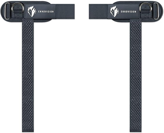 Ekkovision EKKO Weight Lifting Straps With Cuffed D Ring, Wrist Support for Men, Heavy Duty Thick Comfortable Lifting Straps, Secure Fit, Enhanced Grip, Straps for Weightlifting & Gym Training