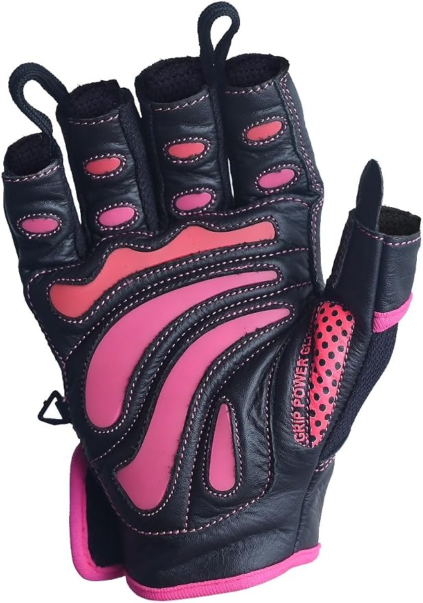 Elite Leather Gym Gloves – Grip & Comfort Design for Weightlifting, Powerlifting, Bodybuilding & Strength Training Workouts for Men & Women
