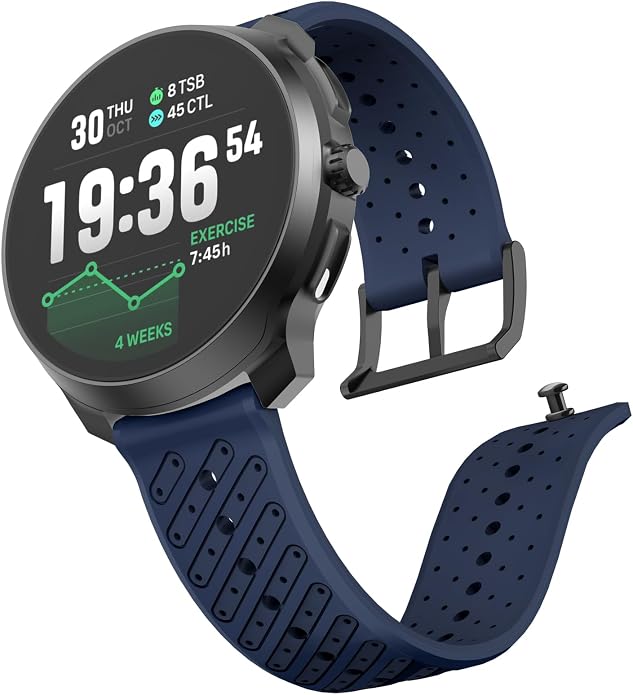 Watch Band for Suunto Race 2/Vertical 2/Run/S/9 Peak/Pro/5 Peak | Soft Silicone 22mm Replacement Bands for Vertical/Race/9 Peak Pro