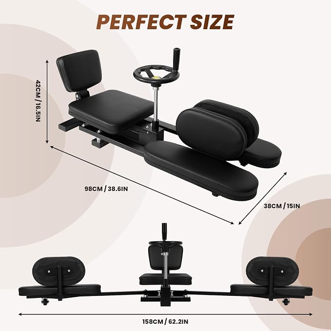 Professional Leg Stretcher, 500LBS Heavy Duty Split Machine, Industrial-Grade Stretching Equipment for Gym, Ballet, Gymnastics & Yoga Training