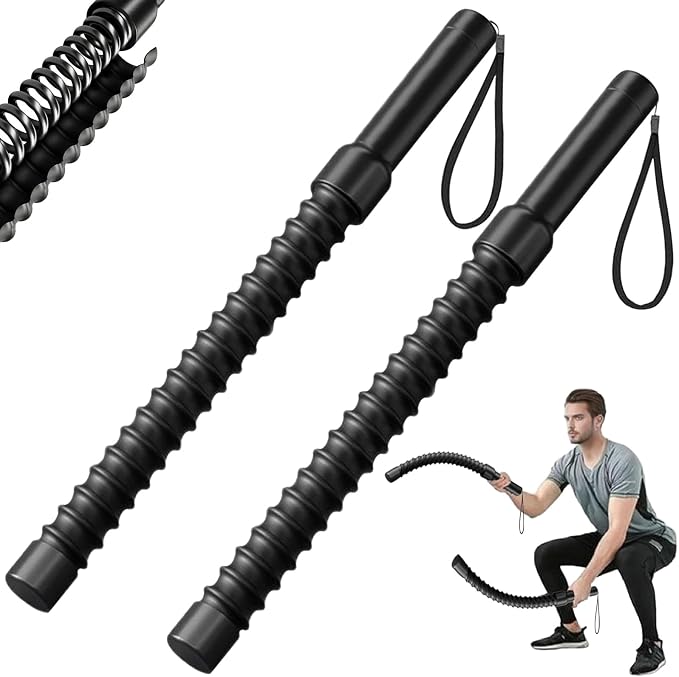 Upgrade Weighted Ropeless Battle Ropes, 2PCS Heavy Duty Portable Cordless Battle Ropes for Home Gym, Workout Exercise Rope for Strength Building, HIIT and Low-Impact Aerobic Training for Men & Women