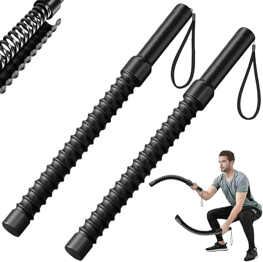 Upgrade Weighted Ropeless Battle Ropes, 2PCS Heavy Duty Portable Cordless Battle Ropes for Home Gym, Workout Exercise Rope for Strength Building, HIIT and Low-Impact Aerobic Training for Men & Women