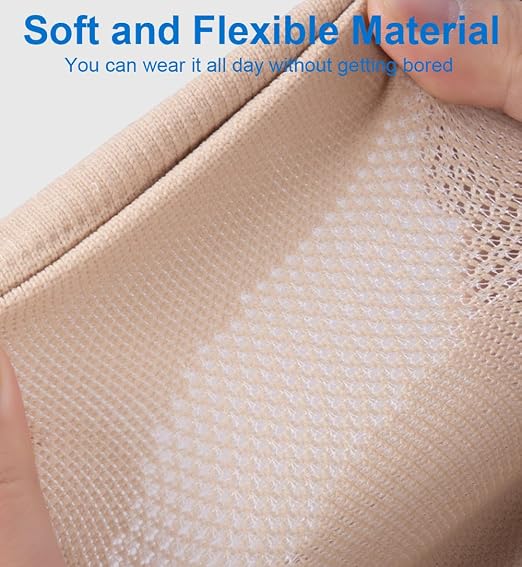 1 Pair Knee Compression Sleeves for Women & Men, Lightweight Thin Knee Sleeves for Knee Pain Relief, Knee Warmers Knee Brace Undersleeve Dancer Knee Pads, Knee Brace for Women Daily Use, Vendas Para Rodillas (Beige, Medium)