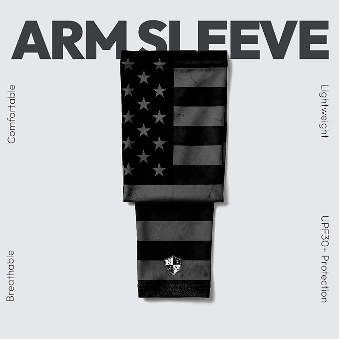 S A Soul of Adventure Compression Arm Sleeve UV 30+ Sun Protection, Moisture Wicking, 4-Way Stretch