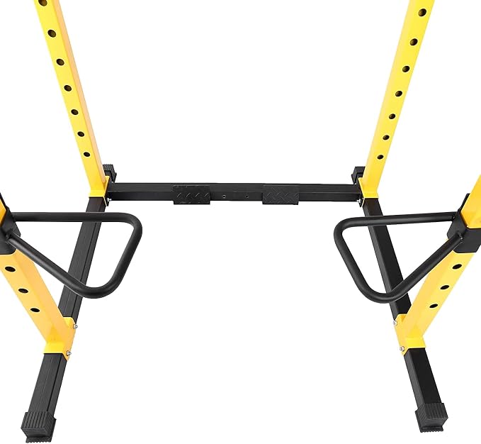 HULKFIT Pro Series 2.35" x 2.35" Power Cage Squat Rack with Attachments and Accessories for Home and Garage Gym Exercise Equipment