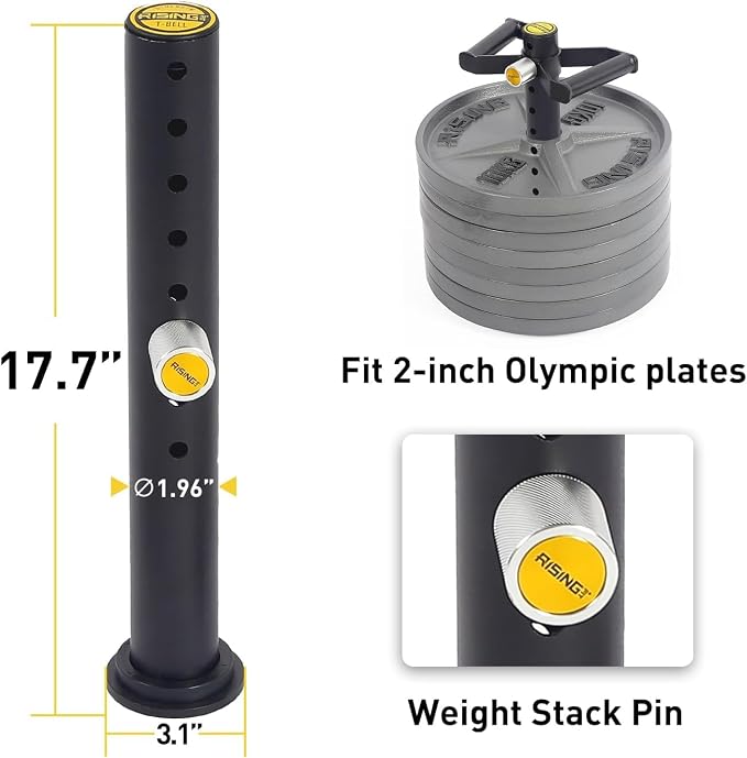 Adjustable kettlebell Handle, Heavy Duty Kettlebell Handle for Plates, Loading Pin with D-bar, Double D-bar and T-bar for Olympic Weight Plates, Hold Up 200lbs.