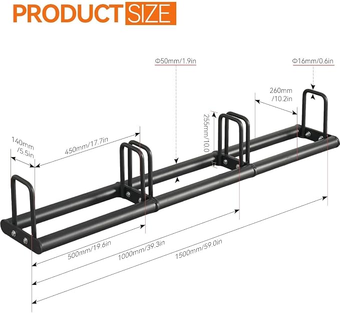 Weight Plate Rack - Modular Olympic Bumper Plate Rack 660 LBS | Heavy-duty welded steel holds up to 660 lbs, anti-pinch wide slots for easy plate changes, modular fit for Olympic bumpers