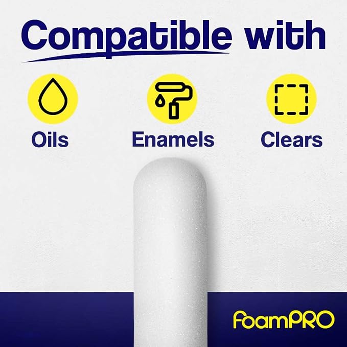 Foampro 165-10 "Fine Finisher" 4" Foam roller Refills Pk/10