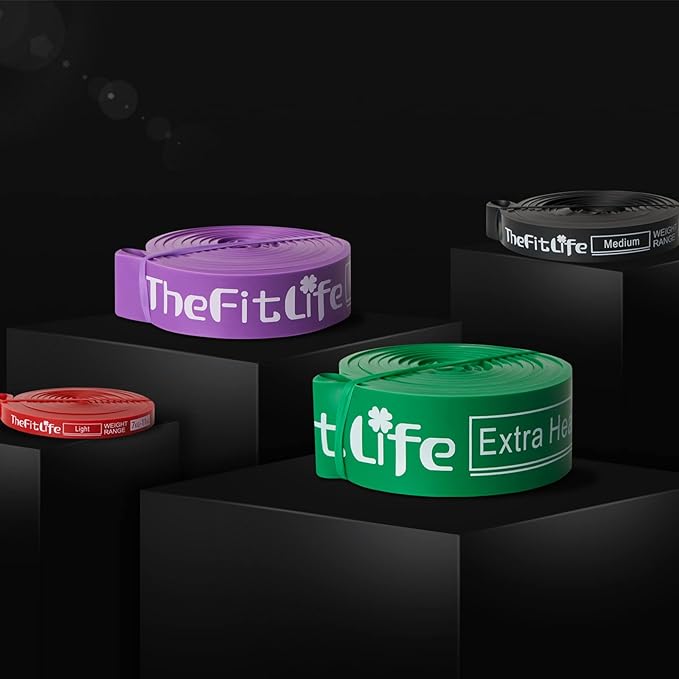 TheFitLife Pull Up Assistance Bands- Resistance Bands for Working Out, Long Workout Bands for Exercise, Fitness Band for Pullup Assist, a Substitute of Dumbbell Set and Kettlebells, Barbell