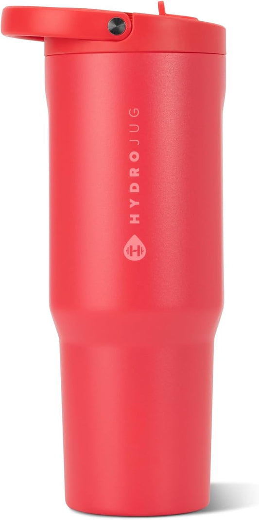 HydroJug Sport 40 oz Insulated Stainless Steel Water Bottle, Fruit Punch