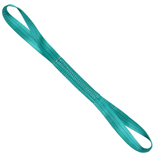 Lift Sling Straps,2" x 3' 2-Ply Heavy Duty Twist Eye Lift Slings | Polyester Lifting Sling Strap Not Nylon Tree Saver Recovery Strap Web Sling Rigging Moving Tow Hoist Gear Straps