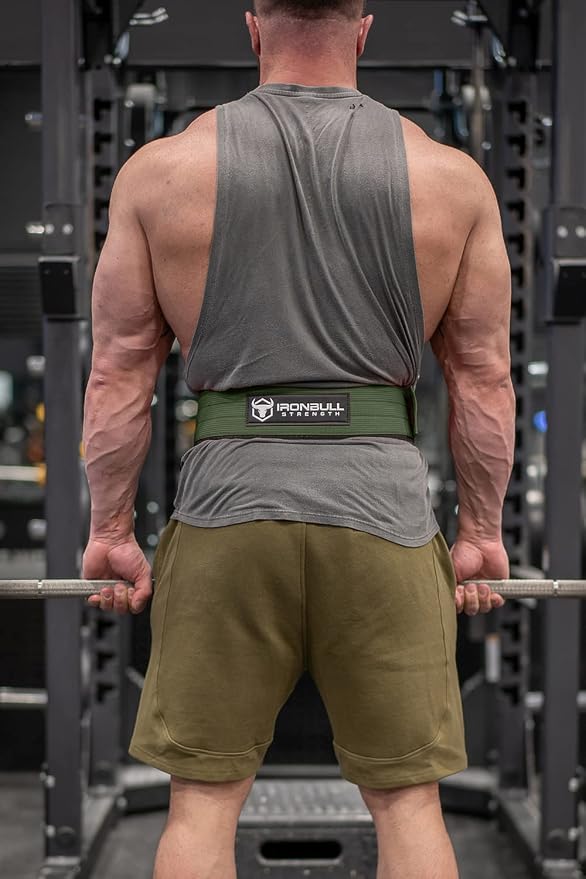 Lifting Belt for Weightlifting, Cross-Training, Olympic Lifting & Bodybuilding | Auto-Lock Padded Nylon Back Support for Squats, Deadlifts Bench Press, Gym, Workout
