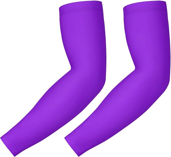 HDE Arm Compression Sleeves for Kids Basketball Shooting Sleeve Youth Sports Cooling Sun Protection Football Baseball 1 Pair