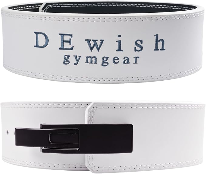 Weight Lifting Belt, 10mm Thick, 4-Inch Wide Heavy Duty Leather Lever Gym Belt, Ideal for Weightlifting, Squats, Deadlifts, Powerlifting, Cross Training and Weight Training