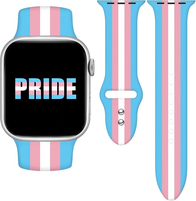 Pride Watch Band Compatible with Apple Watch Series 11 10 9 8 7 6 5 4 Ultra SE (Replacement Silicone Strap for iWatch 40mm - 49mm)