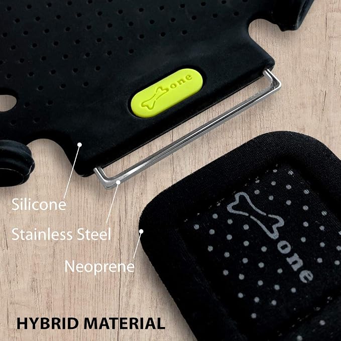 【Bone】 Run Tie Running Armband Phone Holder, Cell Phone Arm Band for iPhone 14 13 12 11 Pro Max Mini XS XR X 8 7 6 Plus Samsung Galaxy S10 S9 Smartphone (Combo Set/Black/ 6.3-7.5"+ 7.9-9.8"+ 9.8-14") | Sweat Wicking, Skin-Friendly & Washable Silicone S...