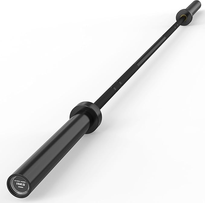 HANDBODE 35 lb Olympic Barbell 6.5 ft, 2 Inch Womens Bars, 1000 lb Capacity | Spring Steel Construction, Knurled Grip, Weightlifting, Bench Press, Deadlift, Squat, Home Gym Strength Training