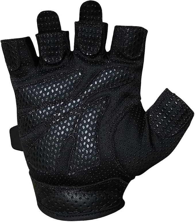 Meister Women's Fit Grip Weight Lifting Gloves w/Washable Amara Leather | Breathable no-slip palm padding for strength training, dumbbells, barbells, kettlebells and cross-training