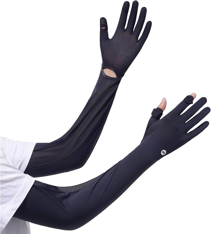 Women Driving Gloves, UV Protection Sun Gloves, Touchscreen Full Finger | UPF 50+ fabric blocks 99% UV rays, protecting hands during driving, cycling, fishing, hiking and outdoor activities