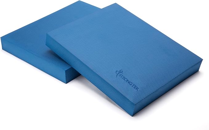 StrongTek Foam Balance Pad, High-Density TPE, 15.8 x 13 x 2 in, Non-Slip | Water-Resistant, Supportive Cushioning, Kneeling Support, Core Strength and Stability Training, Physical Therapy and Yoga
