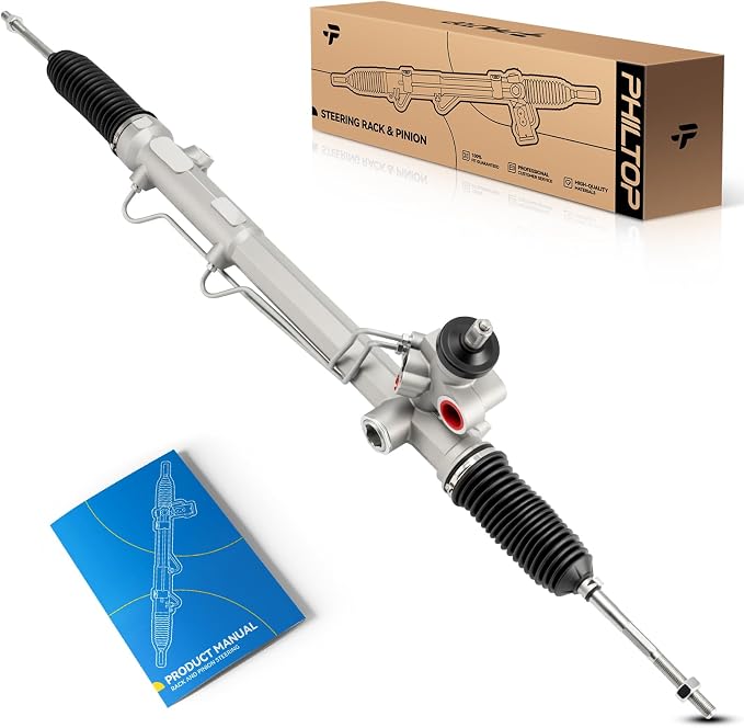 PHILTOP Power Steering Rack and Pinion Compatible with Mercury Grand Marquis 2003-2008, Ford Crown Victoria 2003-2007, Lincoln Town Car 2003-2007 4.6L, Hydraulic Rack and Pinion, 22-249 without EVO