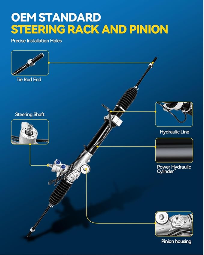 PHILTOP Power Steering Rack and Pinion Assembly for 2005-2007 Murano AWD | Replace No.263040, 49001CC200, 49001CC20B, 49001CB800, 48521CB025