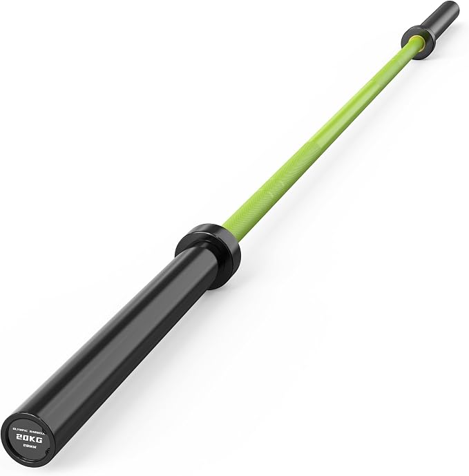 HANDBODE 7 FT Olympic Barbell 45 LB, 2-Inch Weight Bar, 1000 LB | Needle Bearings, Knurled Grip, Hard Chrome Coating, Powerlifting, Bench Press, Deadlift, Squat, Hip Thrusts And Cleans