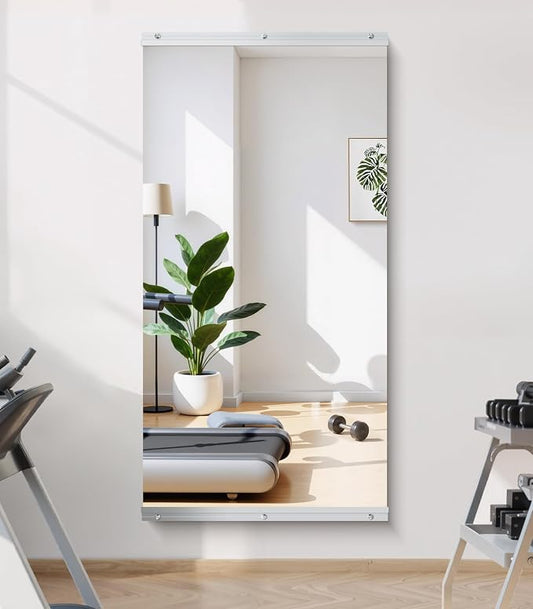 Home Gym Mirror Wall Mounted,48x24 Inch 1PCS Full Length Mirror