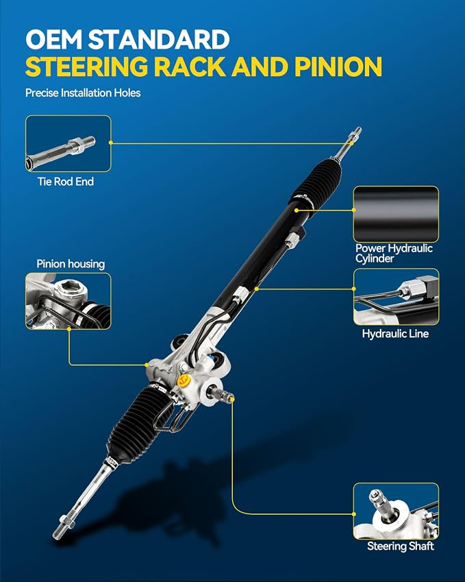 PHILTOP Power Steering Rack and Pinion Assembly for 2007-2013 MDX | Replace No.262732, 53010STXA01, 53601STXA02, 53601STXA01