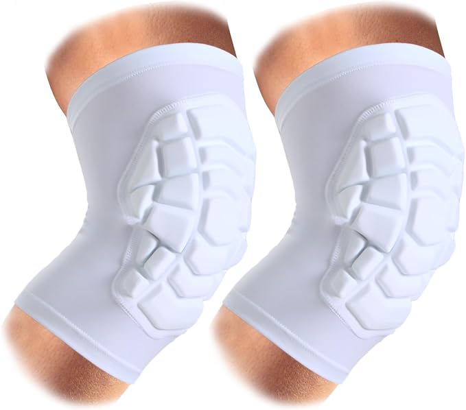 SZKANI Knee Pads Compression Leg Sleeve Knee Sleeve for All Sports Wrestling Protector Gear, 1 Pair of Knee Paded