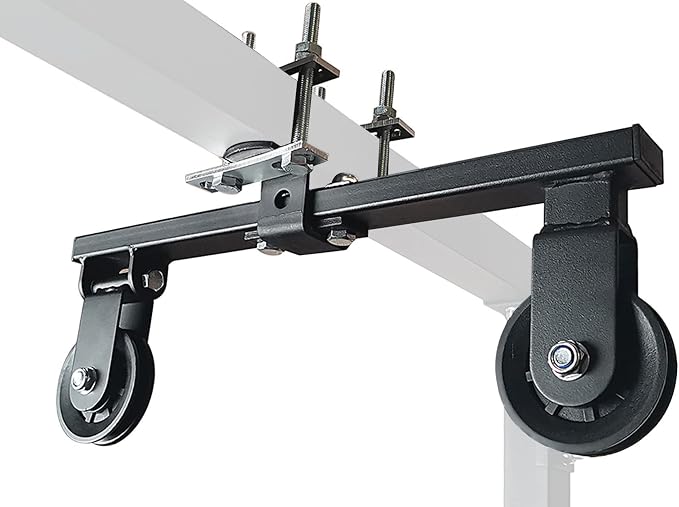 Power Rack Pulley Attachment, LAT Pulldown Machine - Cable & Weight Dual Pulley System for Home Gym Strength Training, Power Racks