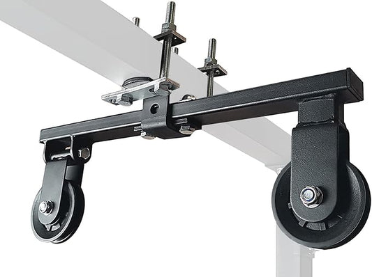 Power Rack Pulley Attachment, LAT Pulldown Machine - Cable & Weight Dual Pulley System for Home Gym Strength Training, Power Racks