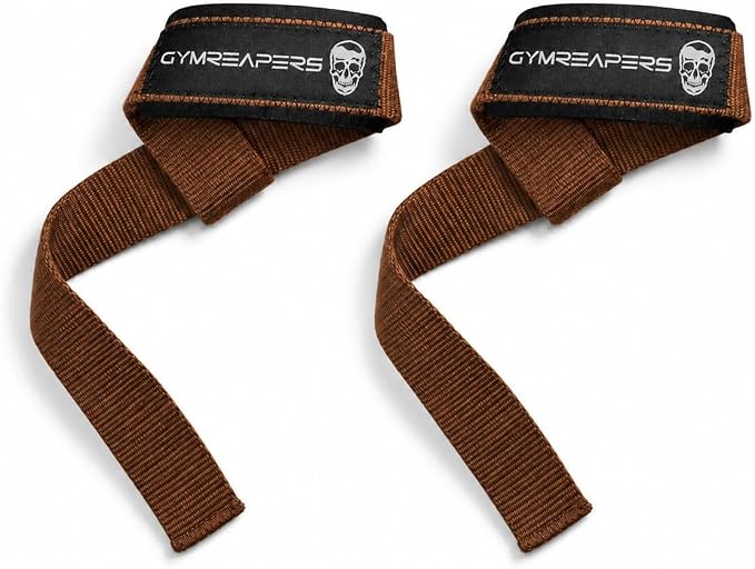 Gymreapers Lifting Wrist Straps for Weightlifting, Bodybuilding, Powerlifting, Strength Training, & Deadlifts - Padded Neoprene with 18 inch Cotton