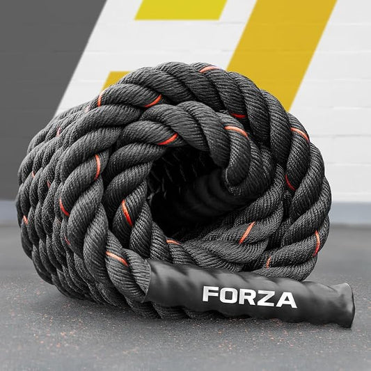 METIS Battle Ropes – Durable Fitness Ropes for Strength Training, 30ft/40ft/50ft Options – Ideal for Home Workouts & Gyms with Anti-Fray Handles