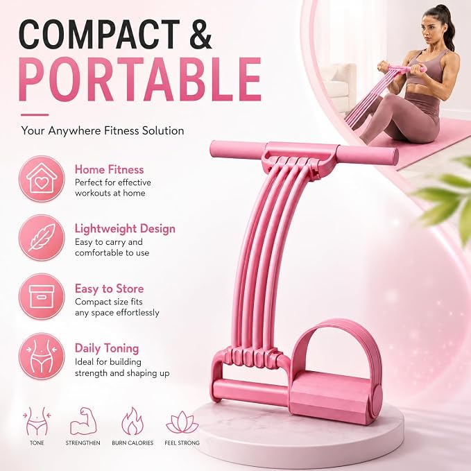 Pedal Resistance Band with Handles