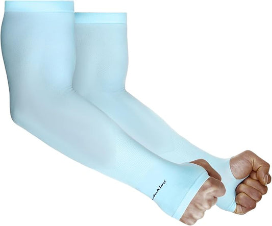 Achiou Arm Sleeves for Men Women, Sun Sleeves UV Protection Cooling Sports | Compression,Tattoo Sleeve Cover, Thumb Hole Design,Tattoo Cover Up, UPF 50+, Versatile Use for Basketball Football Volleyball