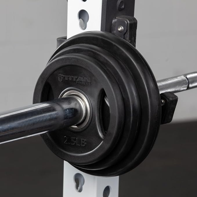 Titan Fitness Grip Plates, Cast Iron and Rubber Coating
