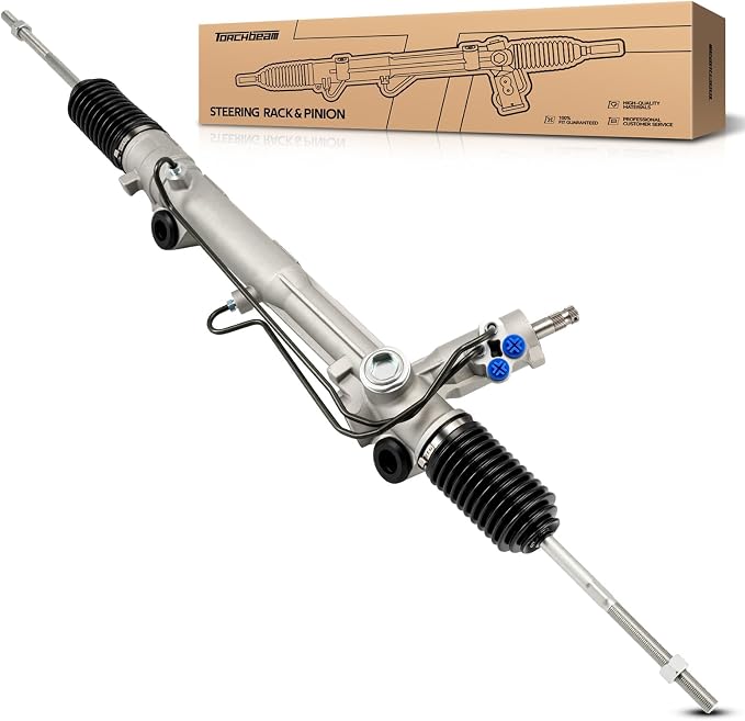 Torchbeam Power Steering Rack & Pinion Assembly Fit for Mustang, Thunderbird, LTD, Continental, Cougar, Mark VII, Marquis, Capri, Fairmont, Granada, Zephyr, Hydraulic System Steering, OEM 22-207