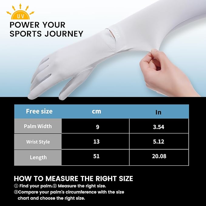 Women Driving Gloves, UV Protection Sun Gloves, Touchscreen Full Finger | UPF 50+ fabric blocks 99% UV rays, protecting hands during driving, cycling, fishing, hiking and outdoor activities