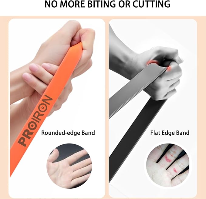 PROIRON Resistance Bands Pull Up Bands Comfortable Exercise Bands Anti-Slip Workout Bands for Pull up Dip Squat Gym Workout Physical Therapy Stretch Bands for Men & Women,Length 81.89in