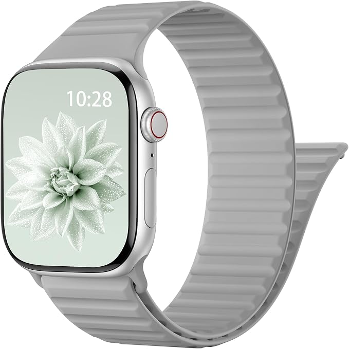 Patented Magnetic Silicone Sport Band for Apple Watch Bands for Women Men | Soft Silicone Solo Loop 40mm 38mm 41mm 44mm 45mm 42mm 49mm, Sport Strap for iWatch Series 11 10 9 8 7 6 5 4 3 2 1 SE Ultra