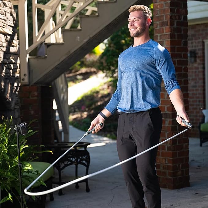 Crossrope AMP Smart Jump Rope Set with Interchangeable Weighted Ropes | Bluetooth-connected handles with 1/4, 1/2 & 1 lb ropes for app-guided cardio, HIIT, and strength workouts. Membership Req.