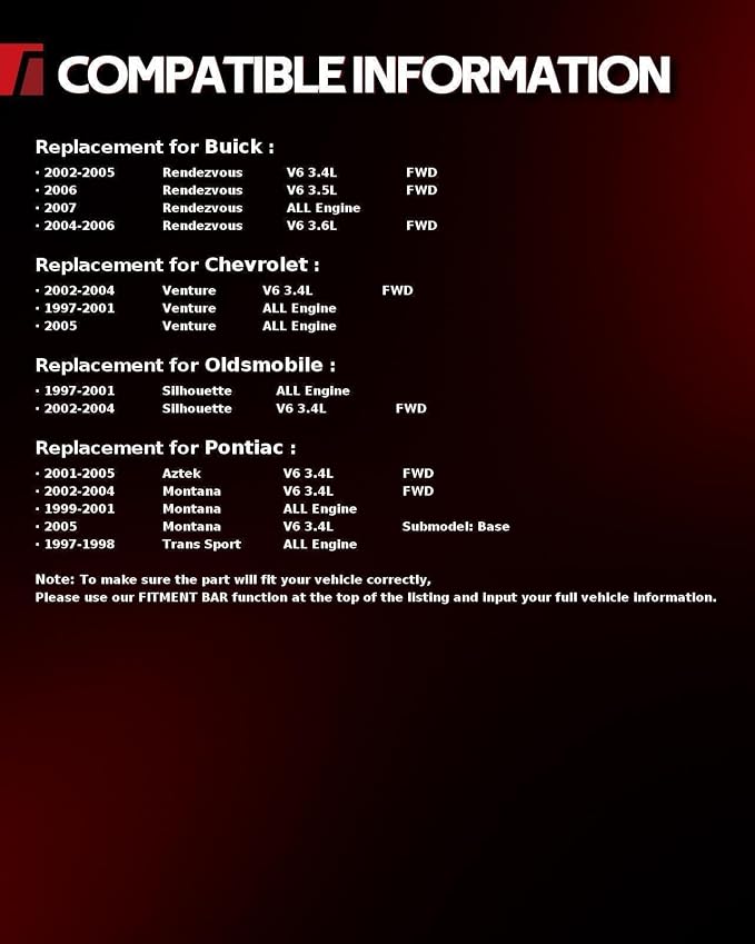 Torchbeam Hydraulic Steering Rack & Pinion Assembly Fit for 1997-2005 Venture FWD, Montana, Silhouette, Aztek, 2002-2007 Rendezvous, Replaces OEM 22-164