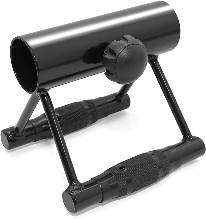 Yes4All Exercise Machine Adjustable T Bar Row Attachment, D Row Handle/Landmine Handle Attachment with Textured Rubber Handles