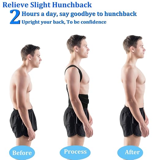 Posture Corrector for Men and Women - Back Brace Full Back Support Straightener for Hunchback - Upper and Lower Lumbar to Relieve,XX-Large(42-48 Inches)