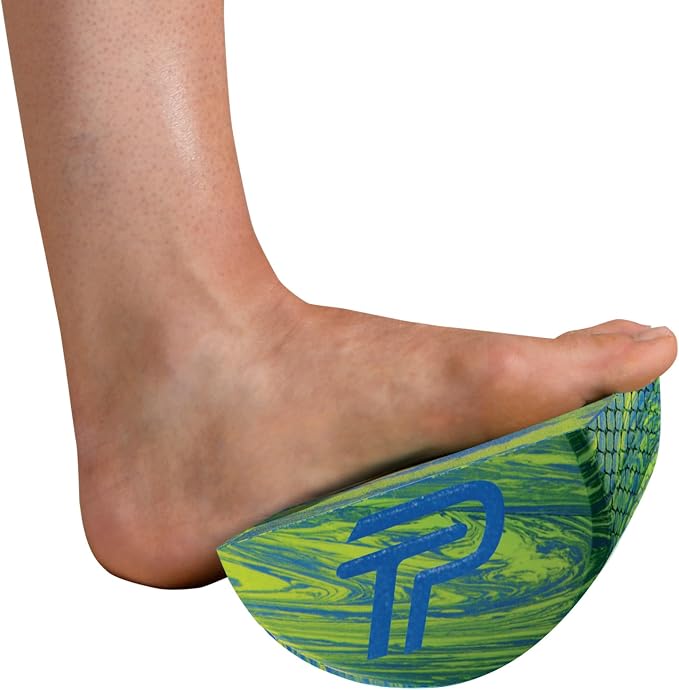 Pro-Tec Athletics Calf Stretcher, Calf & Achilles Tendon Flexibility, Balance & Core Exercises,Memory Foam, Textured Surface, Arch and Heel Discomfort Relief, Men and Women