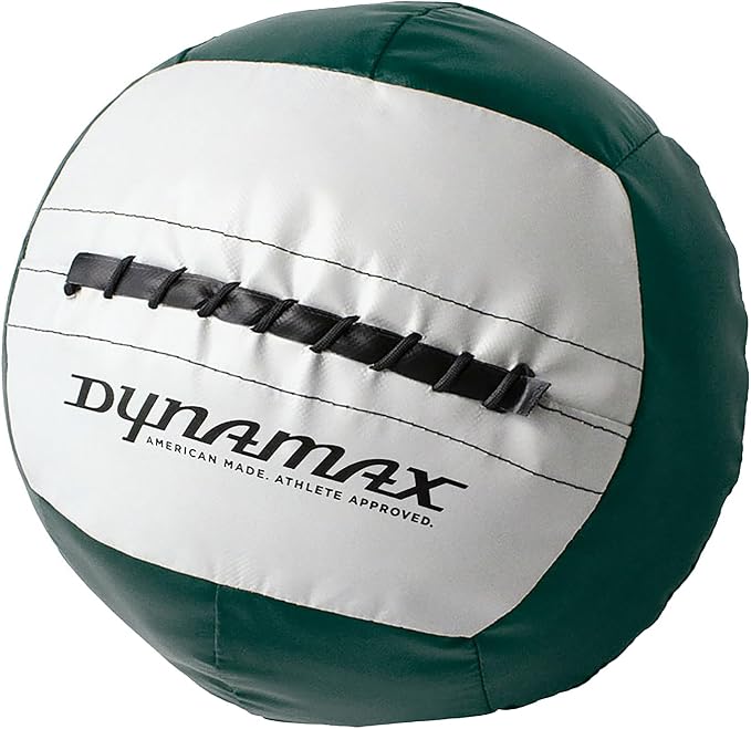 Dynamax Standard Medicine Ball, 4–30 lb Soft Shell Wall Ball, 14-Inch Weighted Exercise Ball for Strength Training, Core Workouts, Conditioning & Functional Fitness