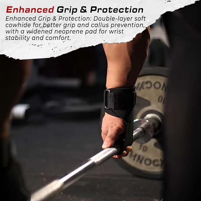 Weight Lifting Wrist Straps for Maximum Grip Support,Lifting Strap for Weightlifting, Gym Grips Hook for Deadlifts, Powerlifting, Heavy Shrug Women/Men