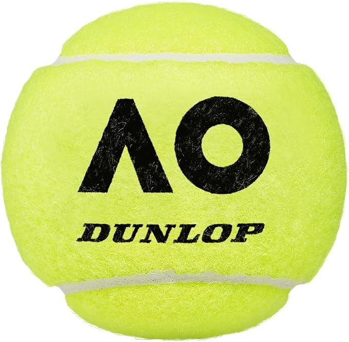 Dunlop Tennis Ball Australian Open - for Clay, Hard Court and Grass